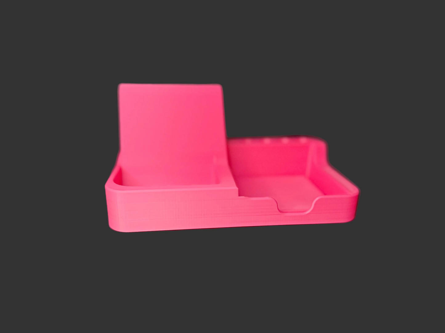 Desk Organizer | Phone Stand, Pen Holder, Sticky Notes Tray
