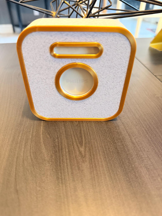 Philips Hue Bridge Gen 2 dual-tone 3D printed case — front view showing two-color design by Blue Sky Objects