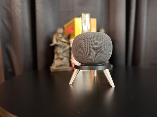 Google Home Speaker Stand | Atomic Age Tripod Pedestal | Retro Smart Home Decor