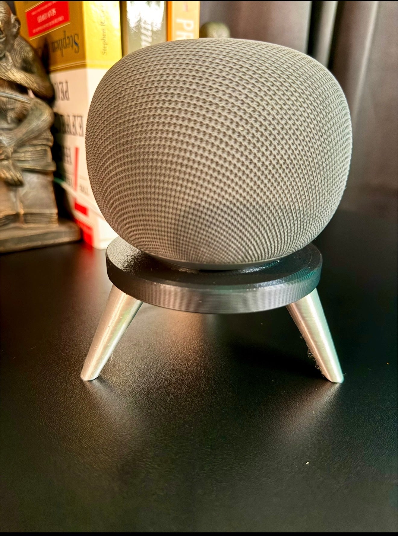 Google Home Speaker Stand | Atomic Age Tripod Pedestal | Retro Smart Home Decor