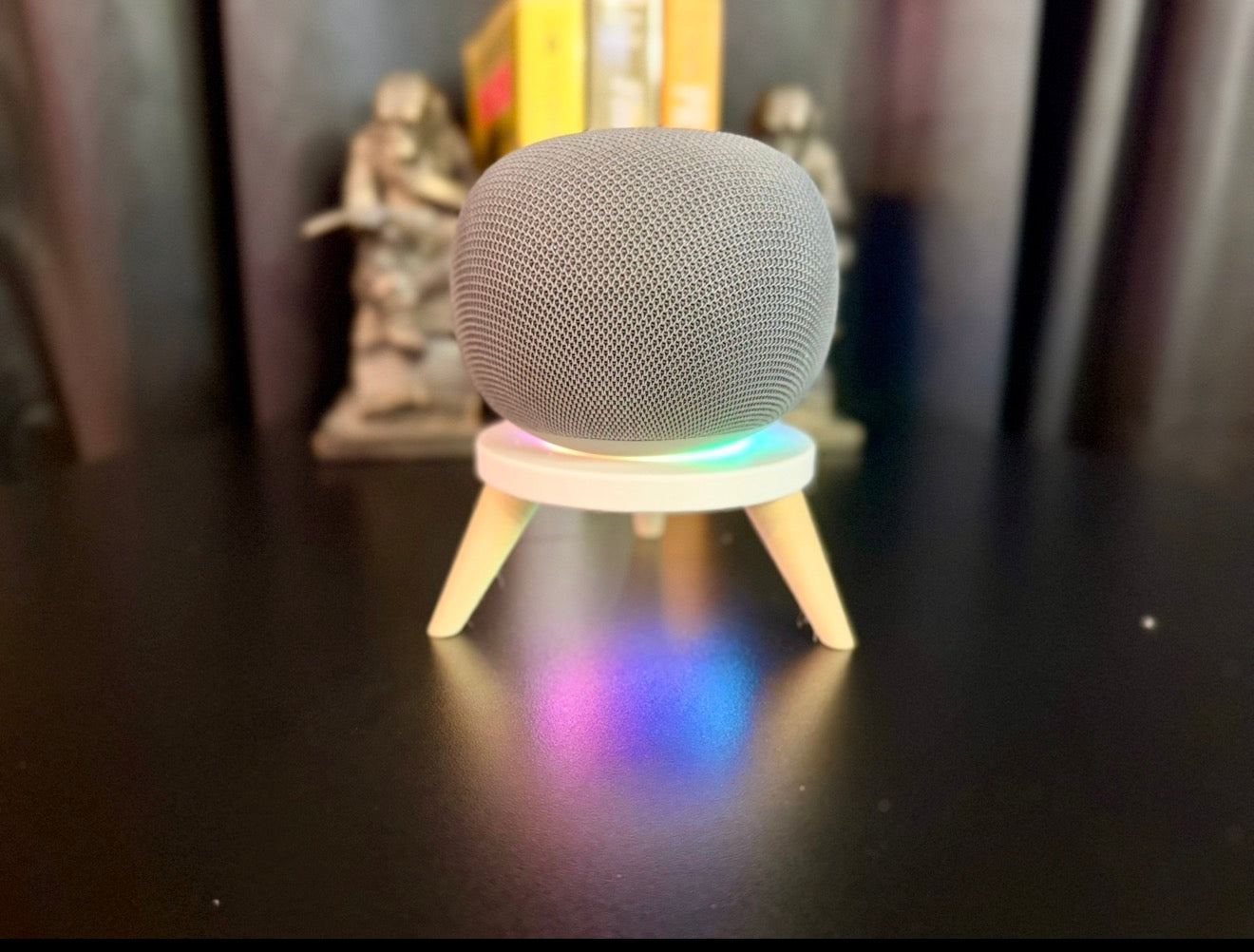 Google Home Speaker Stand | Atomic Age Tripod Pedestal | Retro Smart Home Decor