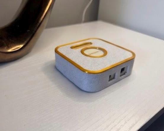 Philips Hue Bridge case side profile showing precision-fit cutouts for all ports and OEM mount compatibility