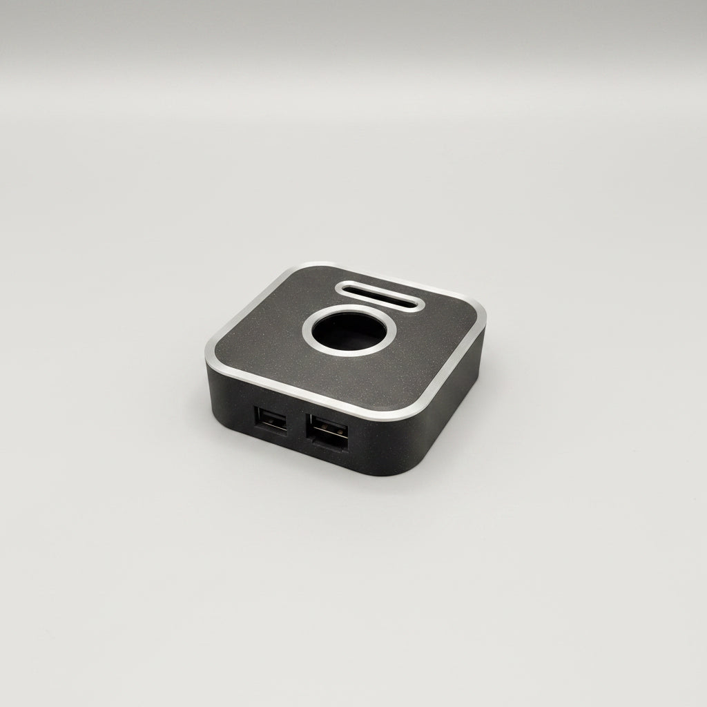 Philips Hue Bridge case color variant comparison — dual-tone 3D printed cover for Hue Gen 2 hub